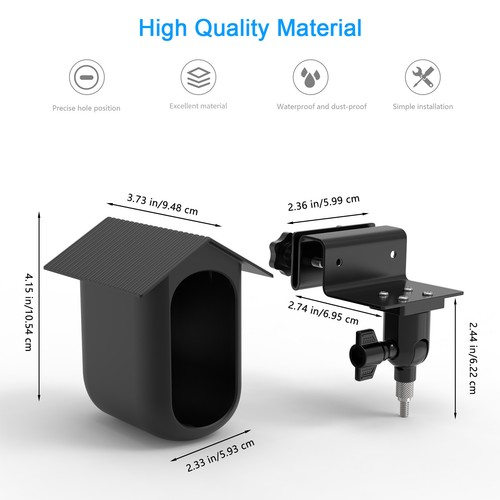 Silicone Case & Gutter Clamp Mount For Arlo Essential XL Camera (2nd Gen) - Afbeelding 3 van 8
