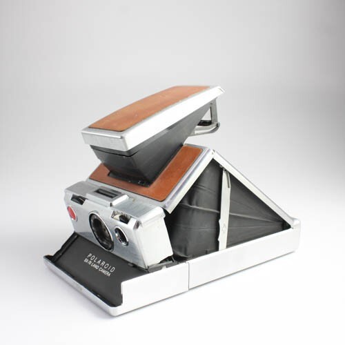 Polaroid SX70 Land Camera - Brown Leather - For Parts or Repair Or