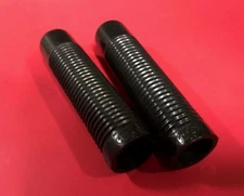 HUNT WILDE • NOS Original 1970s Black Hand Grips 7/8" x 4-5/8" Vintage Bicycle 