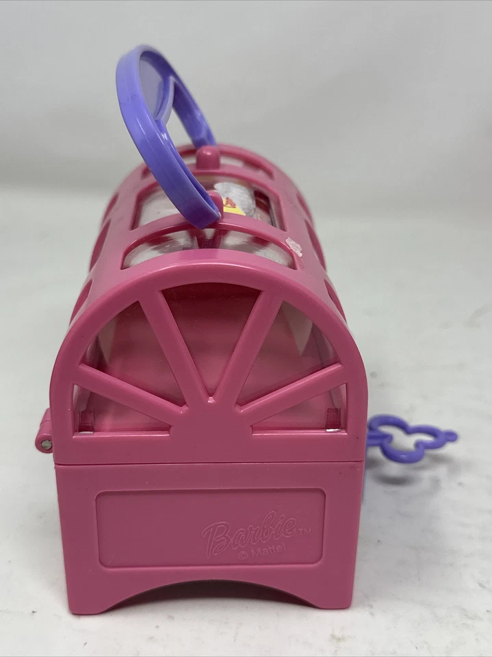 RARE Vintage 1998 mattel BARBIE bank Candy Container HOT PINK 90s chocolate coin - Image 2 of 4