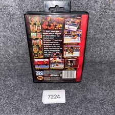 WWF Raw Sega Genesis  Cart & Box Tested Works