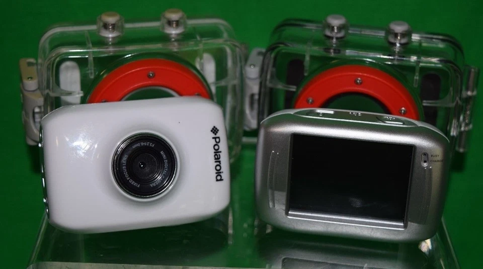 MINI CAMERA/CAMCORDERS-COMPACT POLAROID XS7-WATERPROOF KITS-NOT WORKING - Image 4 of 4