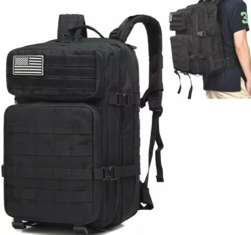 Tactical Camping Sports Bag Hiking Travel Rucksack Bag US Black
