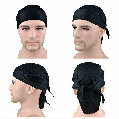 3Pack Skull Cap Durag Cotton Head Wrap Du Do Bandana Doo Rag Motorcycle Biker - Picture 5 of 15