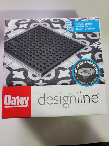 Oatey Designline 6 in. x 6 in. Stainless Steel Square Shower Drain with Square P