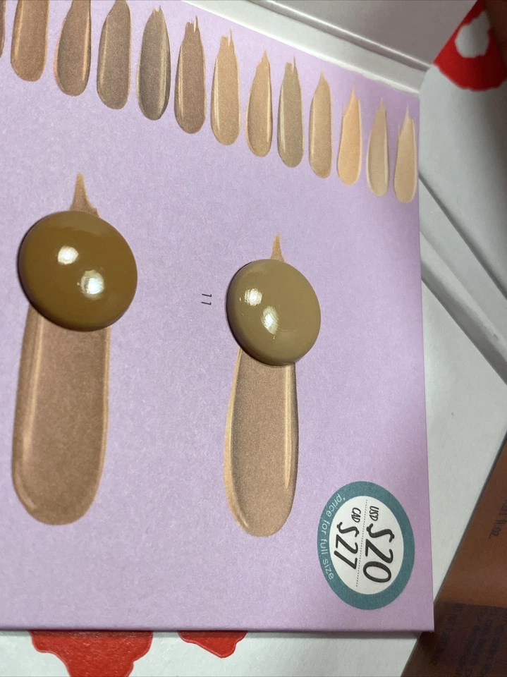 NEW 3x Sephora Collection Clean Glowing Skin Foundation Sample Card - Image 2 of 4