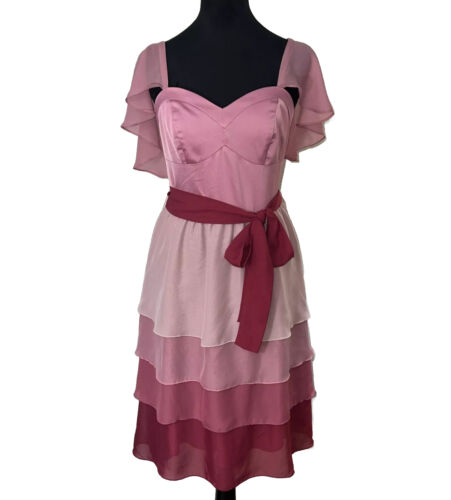 Harry Potter Her Universe Hermione Granger Ball Dress Sz M Pink Bow A Line Gown - Afbeelding 1 van 12