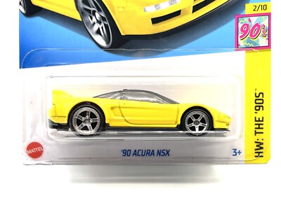 2024 Hot Wheels '90 Acura NSX #175 (yellow) SUPER CUSTOM WHEEL