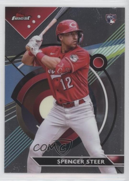 2023 Topps Finest Spencer Steer #95 Rookie RC 1fb7