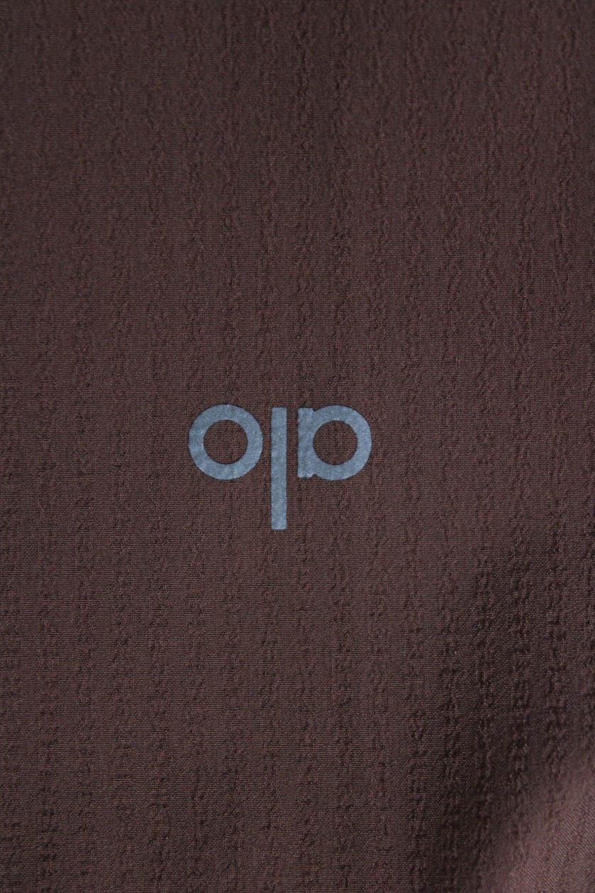 Alo Womens Basic Striped Collared Button-Up Top B… - image 4