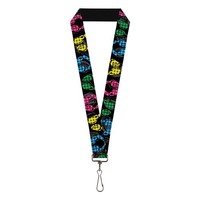 "Buckle-Down Lanyard-1.0\"-Headphones Buffalo Plaid Black/Neon One Siz (Us Import)"