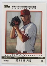 2009 Topps Ticket To Stardom Gold /50 Jon Garland #192 h3a