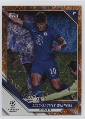 2021 Topps UEFA Champions League Jade Edition Orange 3/25 Christian Pulisic uk2