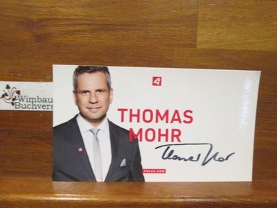Original Autogramm Thomas Mohr Radio Puls4 /// Autogramm Autograph signie 240418
