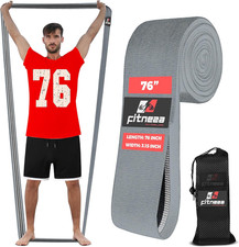 76" " Premium Extended Length Fabric Resistance Bands Working Out 3" Wide Extra