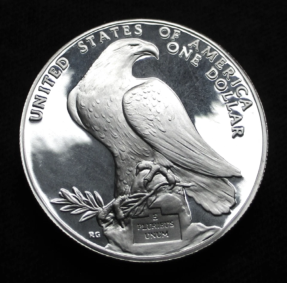 MONEDA CONMEMORATIVA DE UN DÓLAR DE PLATA 1984-S LOS ANGELES 1984 OLIMPIADAS DE VERANO Foto 2 de 2