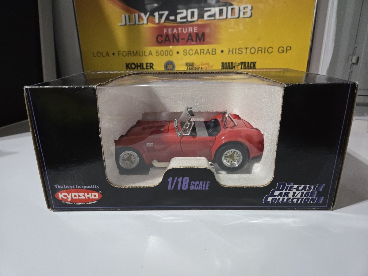 🔥1:18 Scale Kyosho Shelby Cobra 427 S/C with Original Box Red | eBay