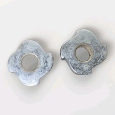 Set Of 2 Standard Barbell Or Dumbbell 1 Inch Metal Spin Lock Collar Clamp Wt