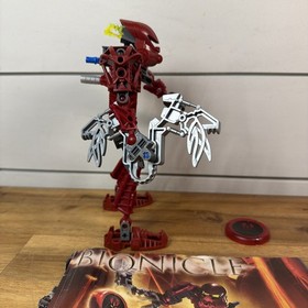Lego Bionicle 8601 Toa Vakama Complete Figure & Worn Manual Ships Fast!