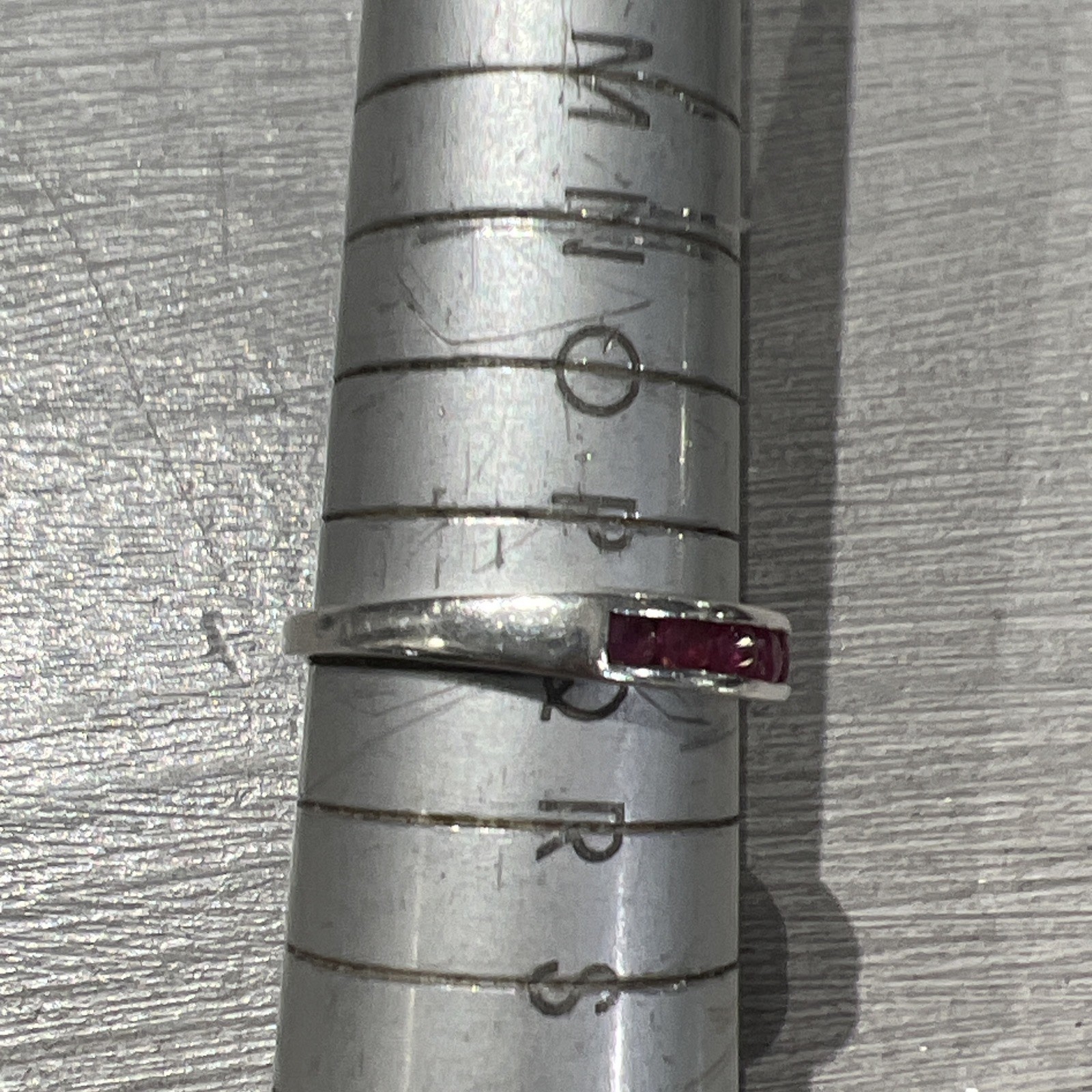 925 Sterling Silver Ruby Channel Set Round Half E… - image 10