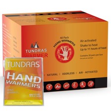 Hot Hand Warmers 11 Hours Long Lasting - 40 Count - Natural Odorless Safe Sin...