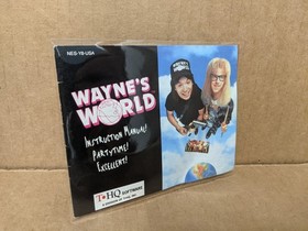 Original/Authentic Wayne's World Nintendo NES Instruction Manual Only