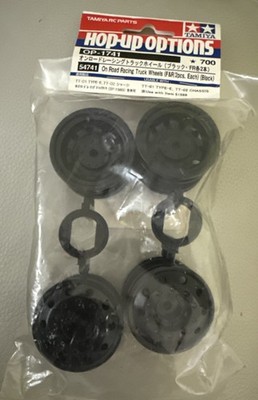 Tamiya 54741 Black Wheels 4 :TT-01 Type-E TT-02