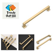 10 Pack Champagne Bronze Cabinet Pulls 6.3 Inch160MM Hole Centers Kitchen Cab...