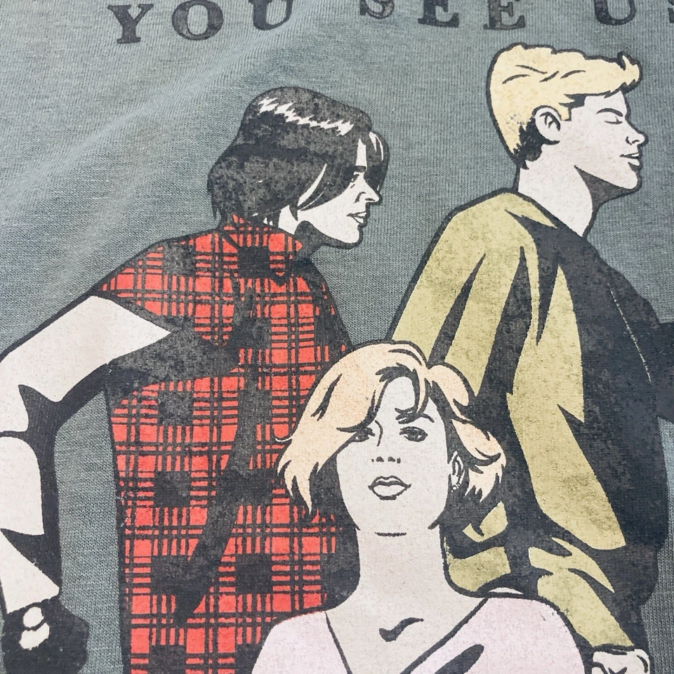 Camiseta verde para hombre The Breakfast Club talla 2X 24x30, gráficos de personajes Foto 2 de 4