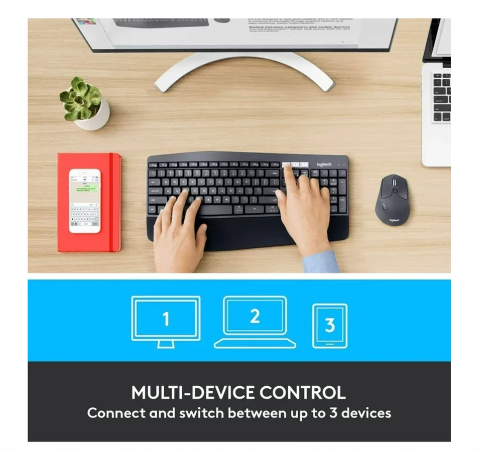 Logitech Performance Wireless Mouse and Keyboard Combo (New) Free Shipping - Image 2 of 4