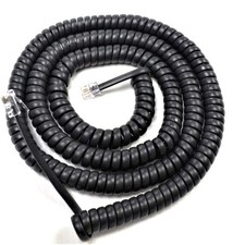 Yealink IP Phone Handset Cord SIP T2 Series Curly Coil Charcoal Gray Long 25Ft