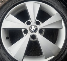1x Single Genuine SKODA OCTAVIA 13-17 MK3 16" Alloy Wheel Rim 5E0601025H ref2