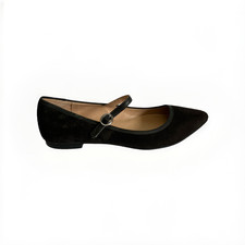 Jones Bootmaker Black Suede Flats Pointed Shoes Women’s UK 7