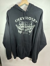 Men’s Chevy Z/28 Hoodie 2XL Black with Distressed Logo Graphic