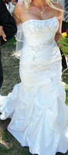 Mermaid style  Wedding Dress. David’s Bridal. 