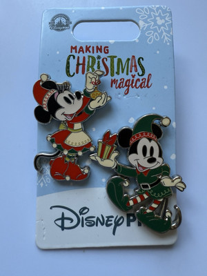 Disney Parks Making Christmas Magical Micky & Minnie Mouse 2024 Pin Open Edition