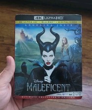 Disney Maleficent 4K Ultra HD Blu-ray W/slipcover Angelina Jolie Widescreen