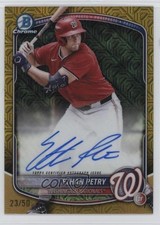 2025 Bowman Draft Gold Mojo Refractor 23/50 Ethan Petry #BMA-EP Auto 03ox
