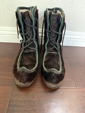 NORWEGIAN LAPLAND SAAMI Reindeer Fur Shoes Vintage Handmade