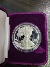 1988-S $1 Proof American Silver Eagle One Ounce  in Box w/ COA 