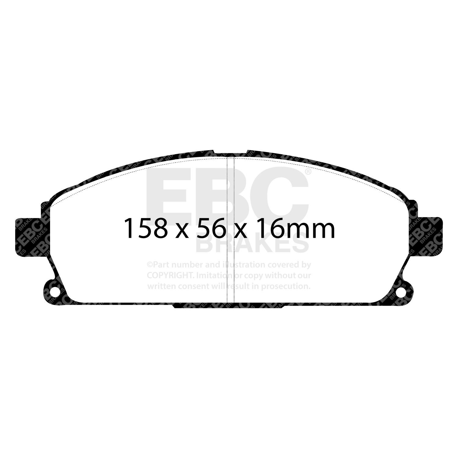 EBC DP61247 BRAKE PAD SET DISC BRAKE Front