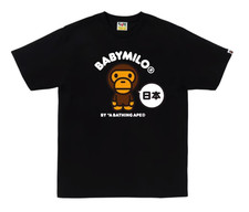A Bathing Ape BAPE Japan Baby Milo II Tee SS25 BLACK - 2XL XXL - NWT in Bag