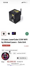 X-Laser LaserCube 2.5W WiFi Multicolor Beam Laser Effect Light Solo Unit