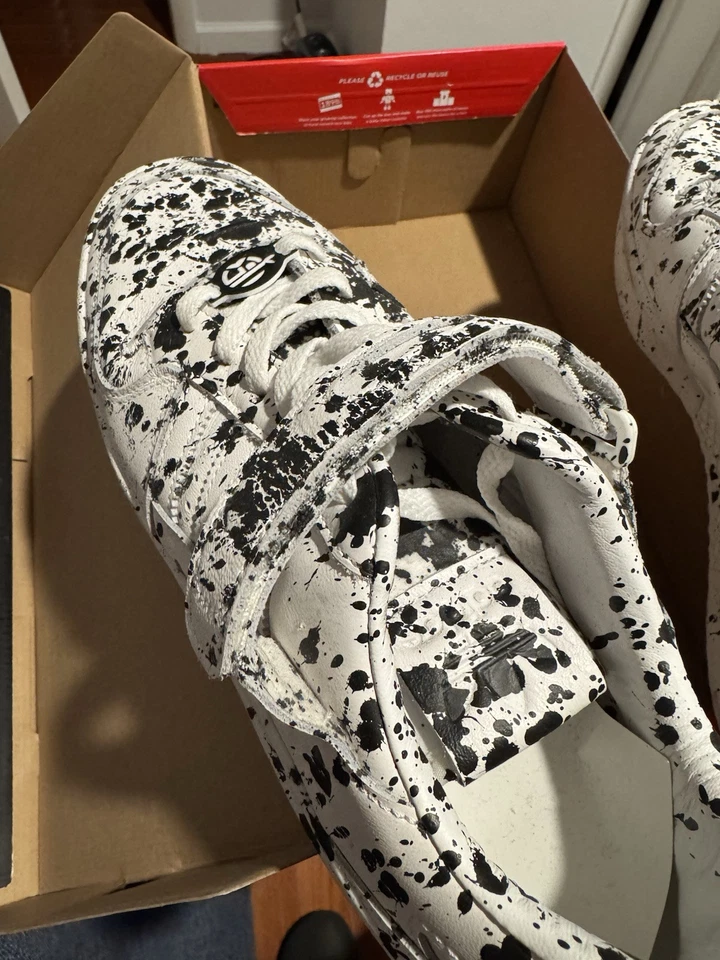 Adidas Forum 84 Low Limited Artist Edition Lucien Smith Paint Splatter Size 10.5 - Image 3 of 4