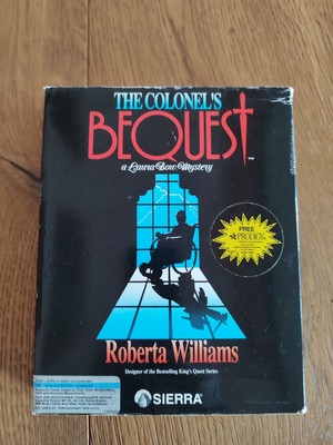The Colonels Bequest, Laura Bow, Sierra, PC, Big Box, Floppy Disks