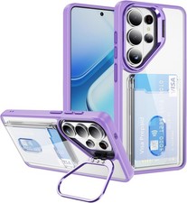 Phone Cases for Samsung Galaxy S26 Ultra Case Wallet Clear Card Holder Military