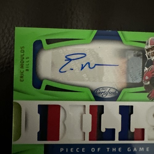 2025 Panini Certified - Piece of the Game Signatures Eric Moulds #POGS-EMS /15 - Picture 2 of 4