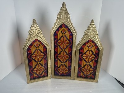 The Bombay Company Nativity Metallic Stained Glass Screen Gold Replacement