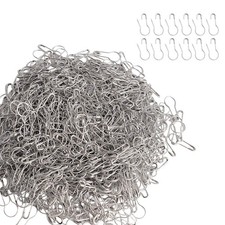 1000PCS 21mm Metal Safety Pins Gourd Bulb Pins for Crafts Clothing Tags
