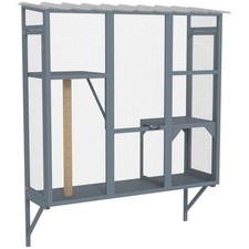 PawHut Catio Outdoor, Cat Window Catio for 2-3 Cats, for Playing Sunbathing